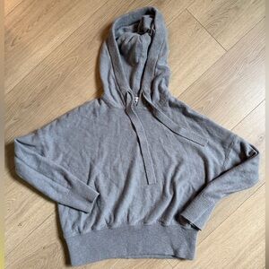 Madewell 100% cotton Gray Knit Hoodie size small